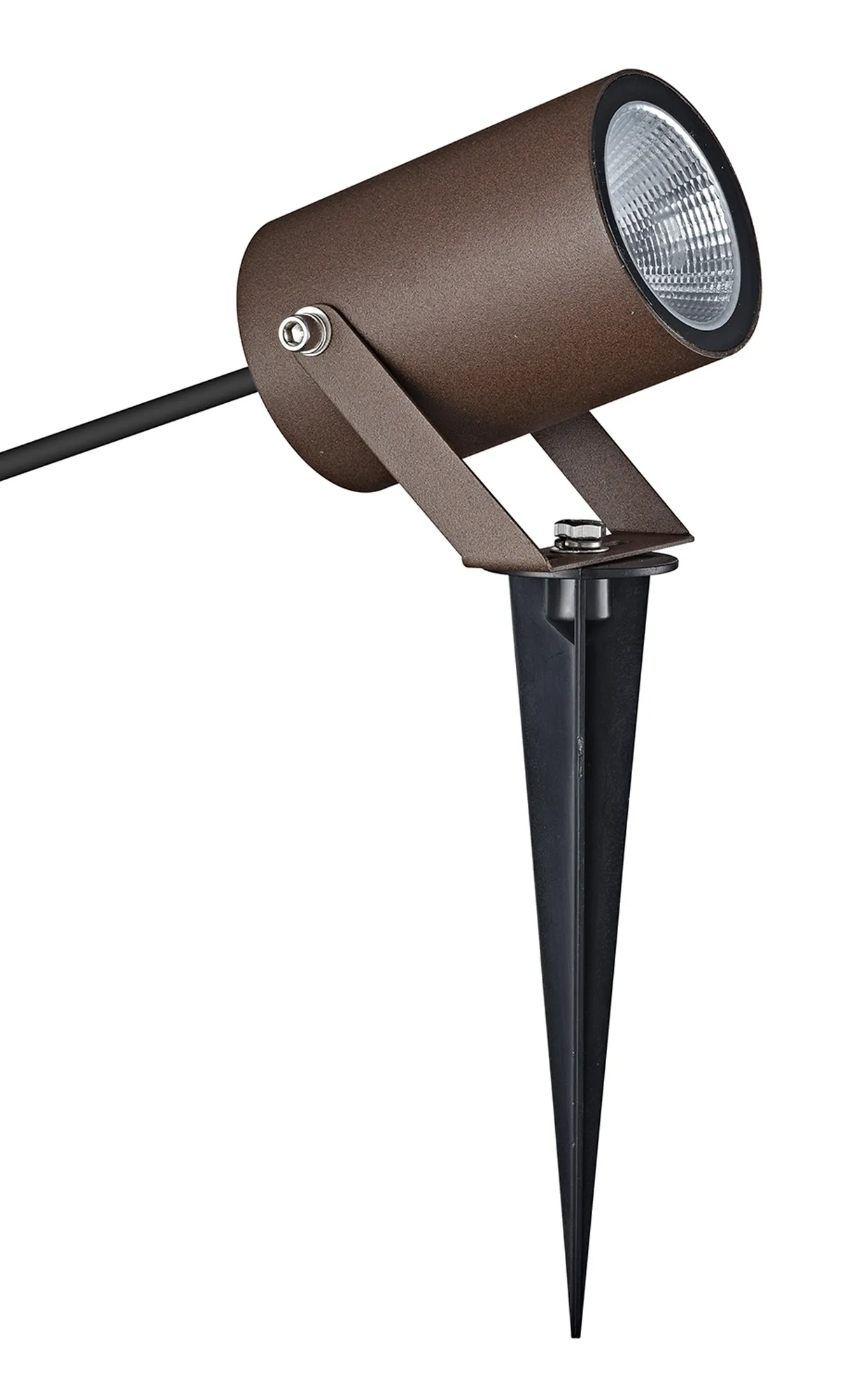 M9617  Quebec Spike/Wall Light, 10W LED, 3000K, IP65, Rust Brown